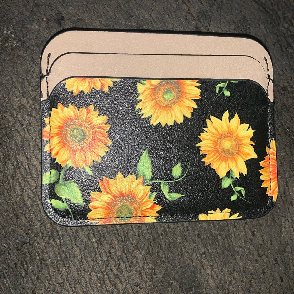 Sunflower card holder